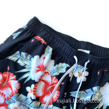 Quick Dry Floral Printed Men's Swimming Shorts